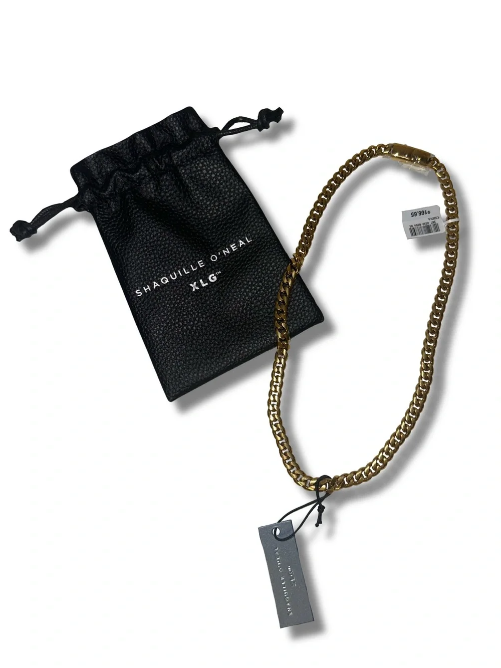 NWT Shaq Stainless Steel Gold Tone Chain